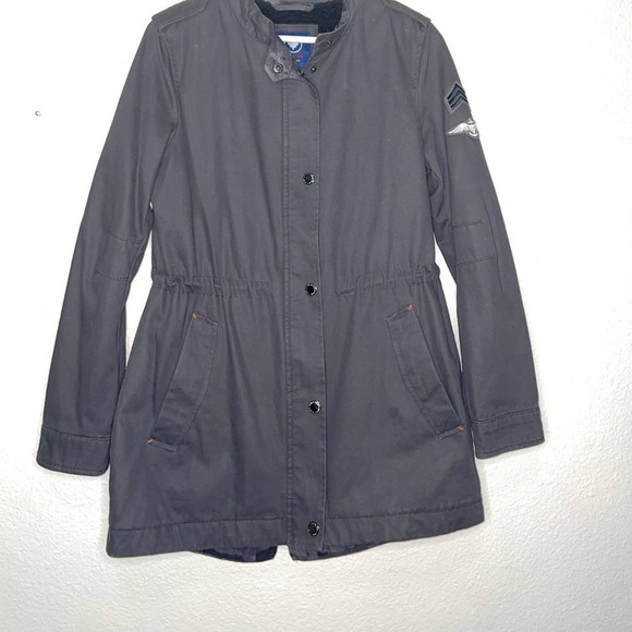 Halifax Traders Coat Womens Small S Gray Military Style Cotton Lined Outerwear - Picture 7 of 12